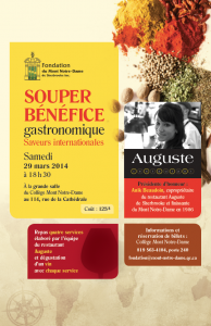 souper bénéfice 2014