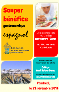 poster souper bénéfice